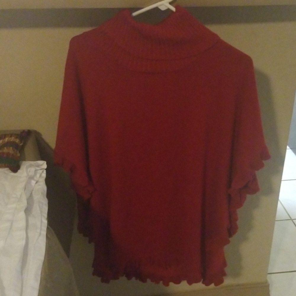 Joseph A Turtle knock poncho  Sweater